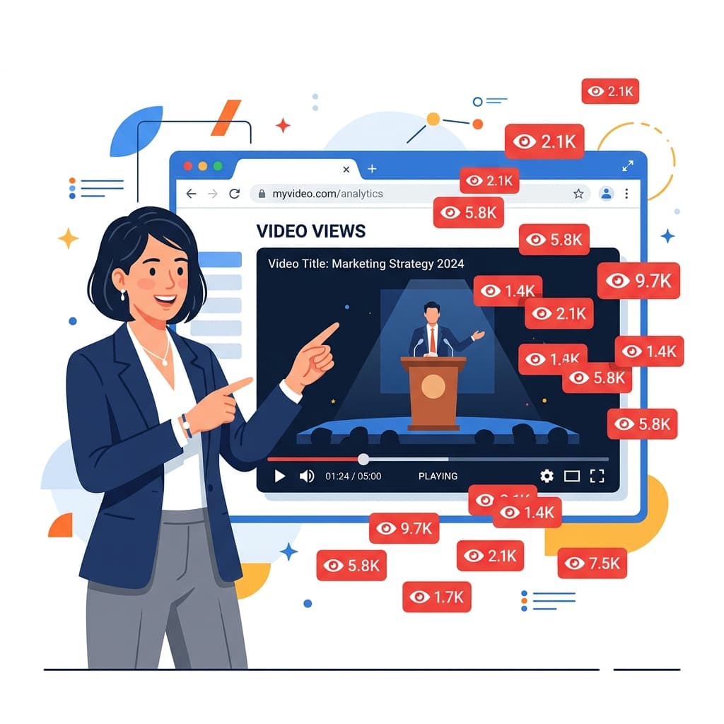 How to buy YouTube views illustration